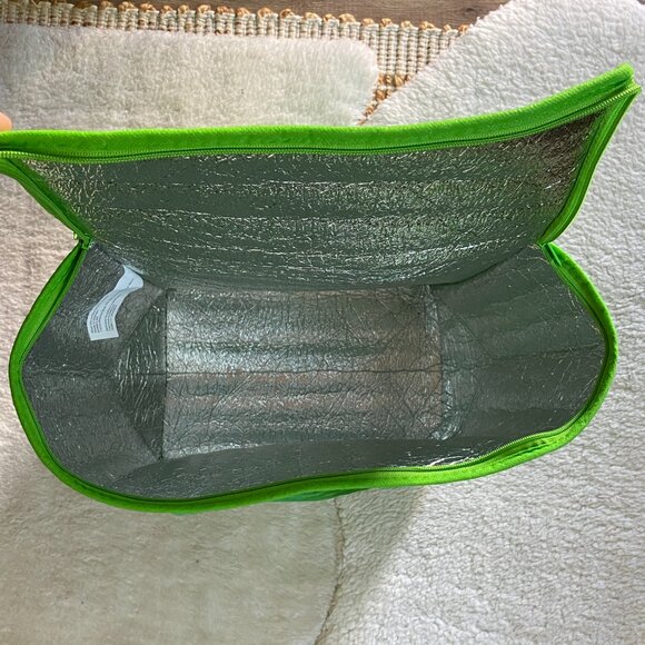 Reusable Insulated Grocery & Food Delivery Bag – Green Thermal Cooler Tote - Picture 5 of 10